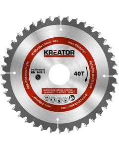 Kreator KRT020502 Cirkelzaagblad 160mm 40T - aluminium / plastics