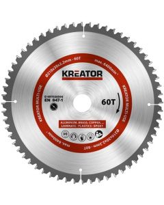 Kreator KRT020504 Cirkelzaagblad 210mm 60T -aluminium / plastics